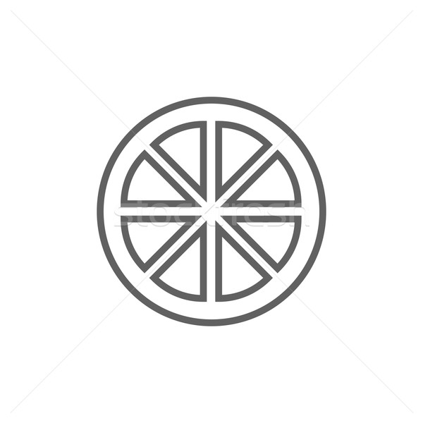 Slice of lemon line icon. Stock photo © RAStudio