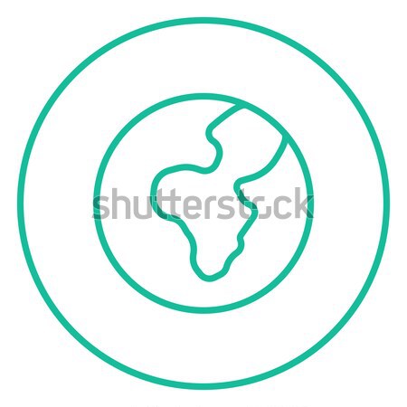 Globe line icon. Stock photo © RAStudio