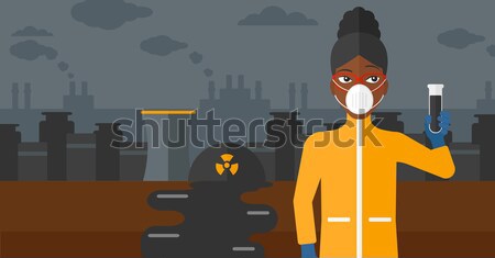 Man in protective chemical suit. Stock photo © RAStudio