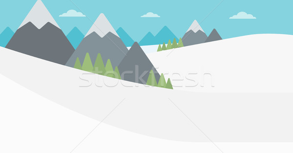 Background of snow capped mountain. Stock photo © RAStudio