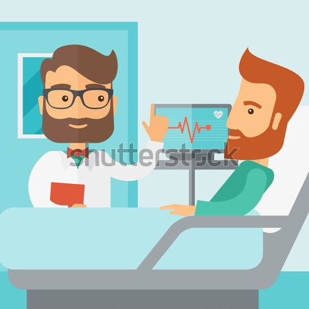 Patient being treated by a doctor. Stock photo © RAStudio