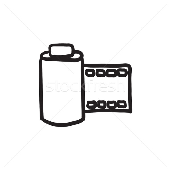 Camera roll sketch icon. Stock photo © RAStudio