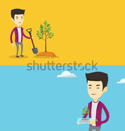 Two ecological banners with space for text. Stock photo © RAStudio