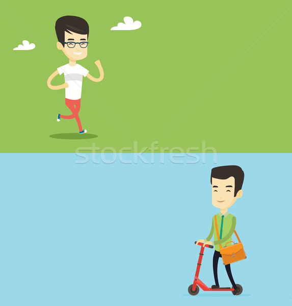 Two lifestyle banners with space for text. Stock photo © RAStudio