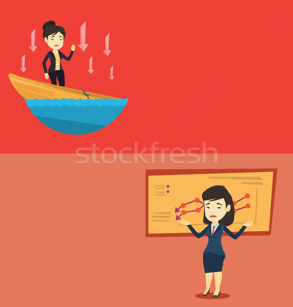 Two business banners with space for text. Stock photo © RAStudio