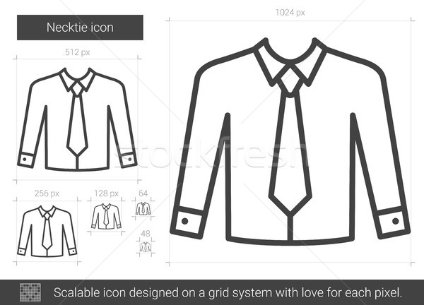 Necktie line icon. Stock photo © RAStudio