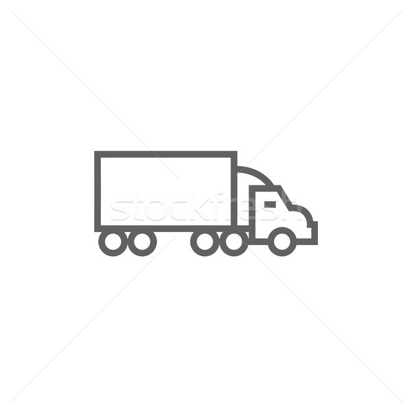 Delivery truck line icon. Stock photo © RAStudio