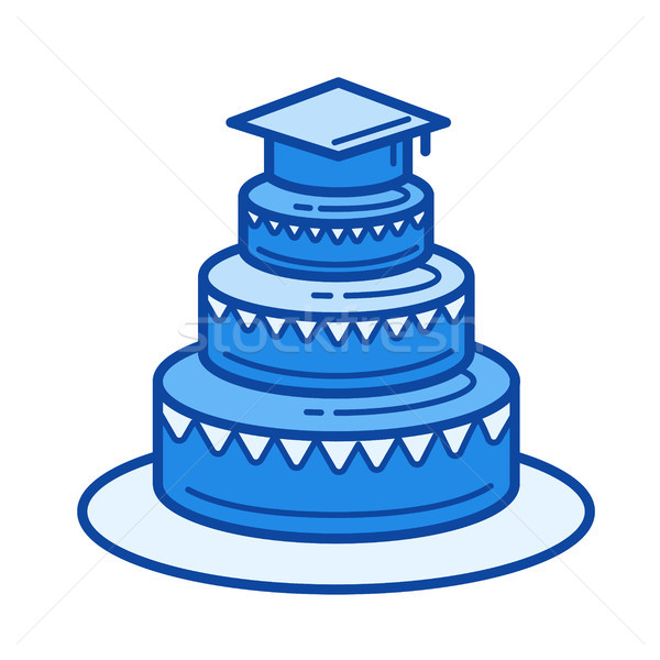 Graduation party line icon. Stock photo © RAStudio