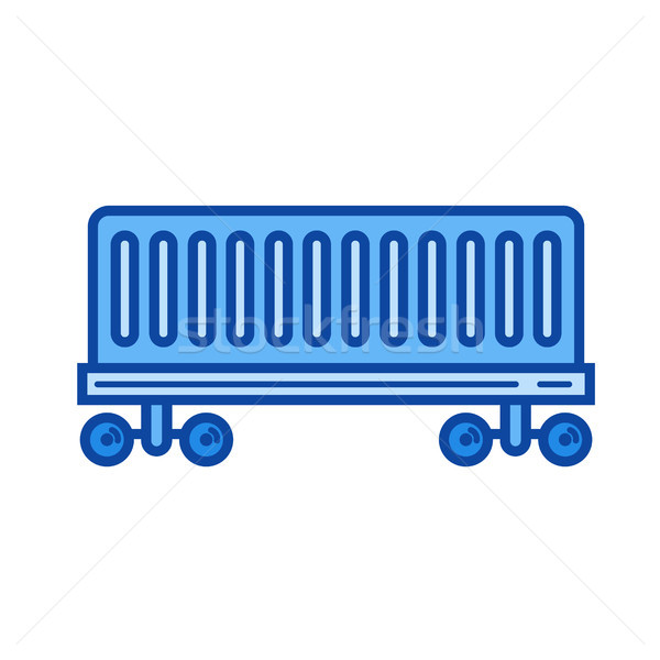 Railroad delivery line icon. Stock photo © RAStudio