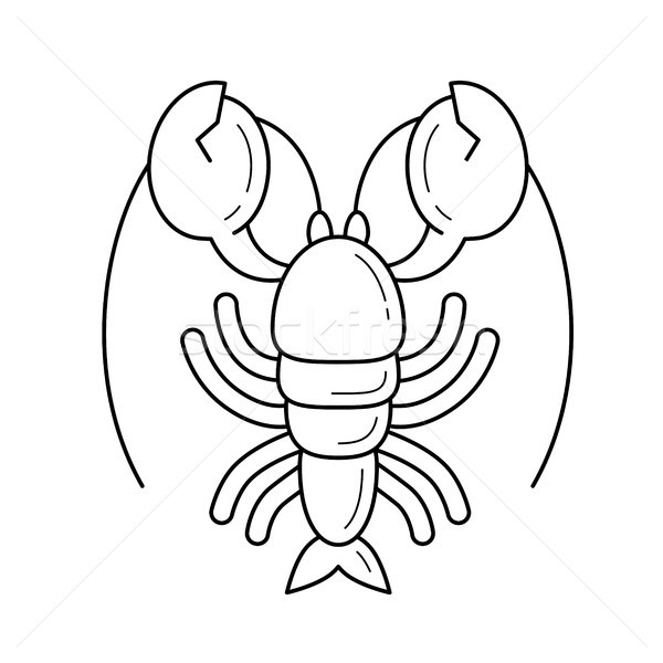 Lobster vector line icon. Stock photo © RAStudio