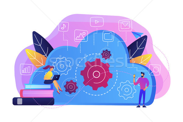 Big data architecture concept vector illustration. Stock photo © RAStudio