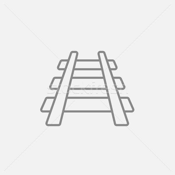 Railway track line icon. Stock photo © RAStudio