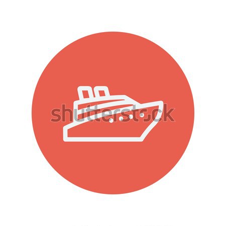 Cruise ship line icon. Stock photo © RAStudio