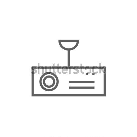 Dijital projektör hat ikon web hareketli Stok fotoğraf © RAStudio