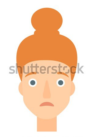 Scared woman with open mouth. Stock photo © RAStudio