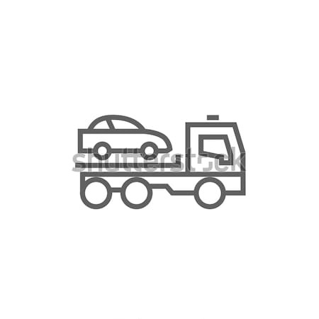 Car towing truck line icon. Stock photo © RAStudio