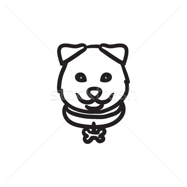 Dog head sketch icon. Stock photo © RAStudio