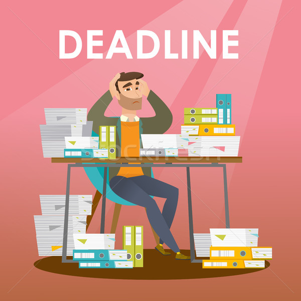 Businessman has a problem with a deadline. Stock photo © RAStudio