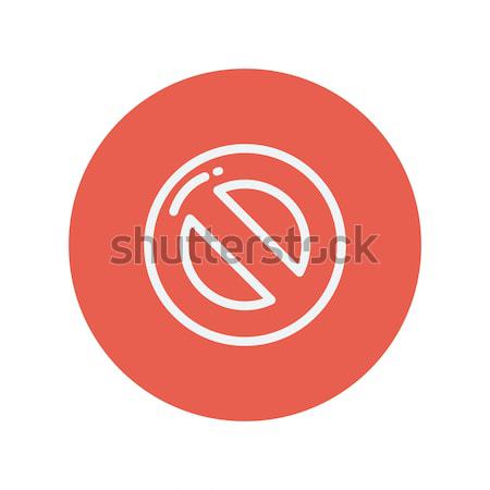 Stop thin line icon Stock photo © RAStudio