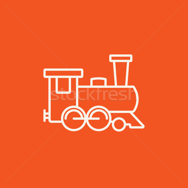 Stock photo: Train line icon.