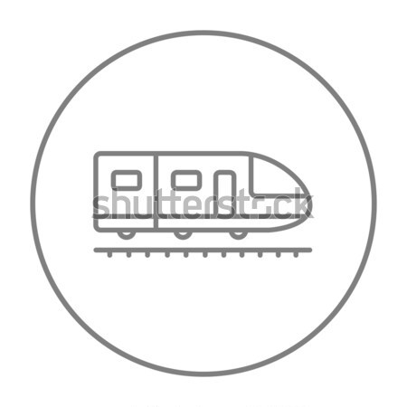 Modern mare viteza tren linie icoană web Imagine de stoc © RAStudio
