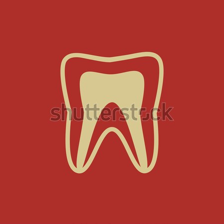 Molar tooth line icon. Stock photo © RAStudio