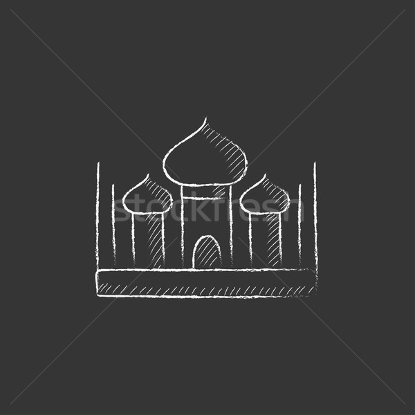 Mosque. Drawn in chalk icon. Stock photo © RAStudio