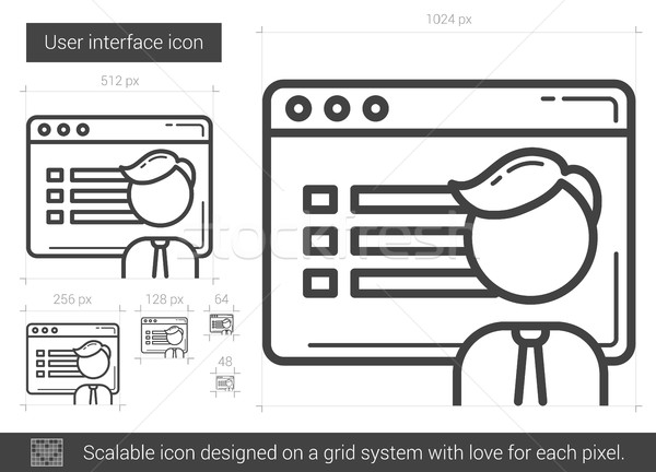 User interface line icon. Stock photo © RAStudio