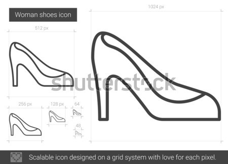High heel shoe sketch icon. Stock photo © RAStudio