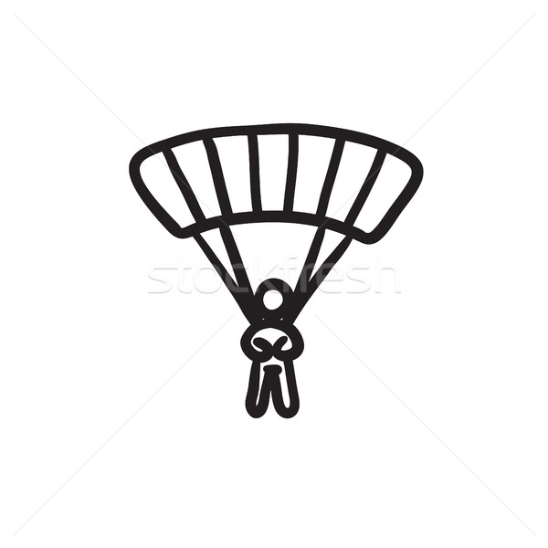 Skydiving sketch icon. Stock photo © RAStudio