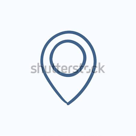 Map pointer sketch icon. Stock photo © RAStudio