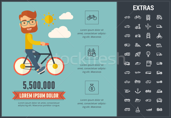 Transportation infographic template and elements. Stock photo © RAStudio