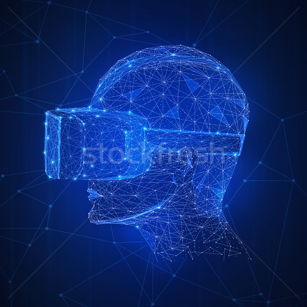 Stock photo: Virtual reality technology futuristic hud banner.