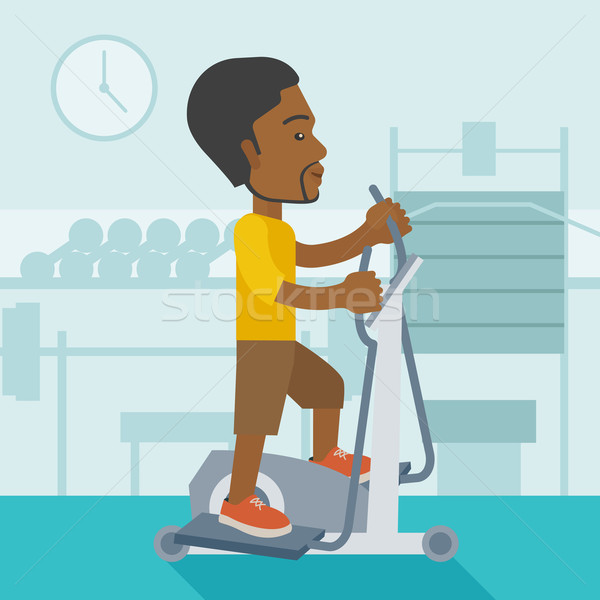 Man making exercises. Stock photo © RAStudio