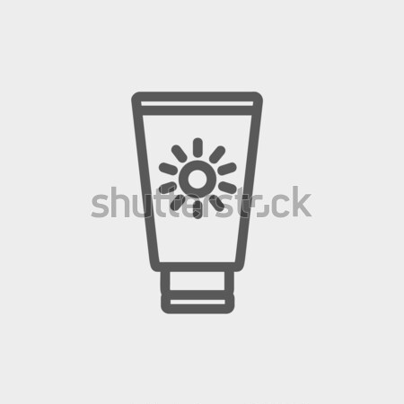 Sunscreen line icon. Stock photo © RAStudio