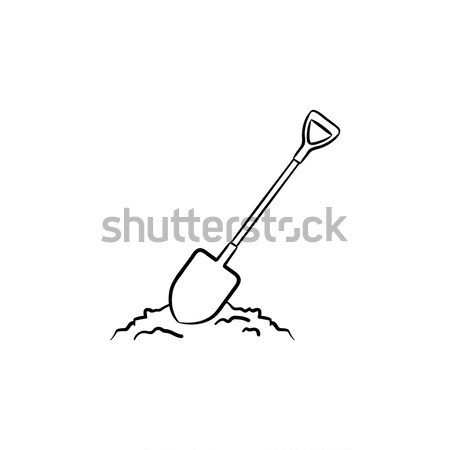 Mining shovel line icon. Stock photo © RAStudio