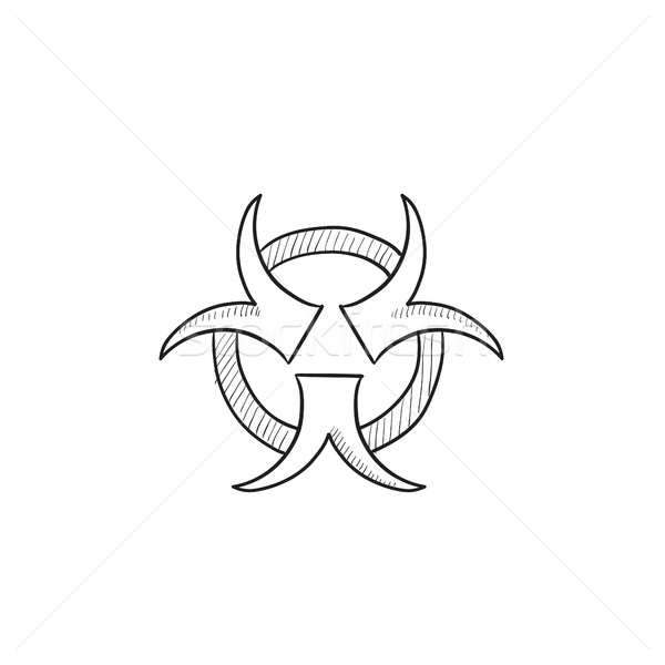 Bio hazard sign sketch icon. Stock photo © RAStudio