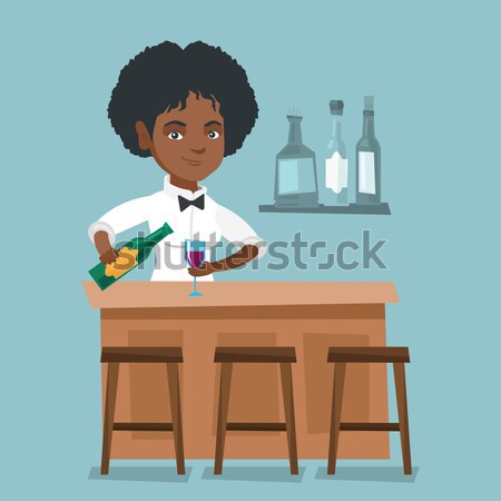 Woman drinking wine at restaurant. Stock photo © RAStudio