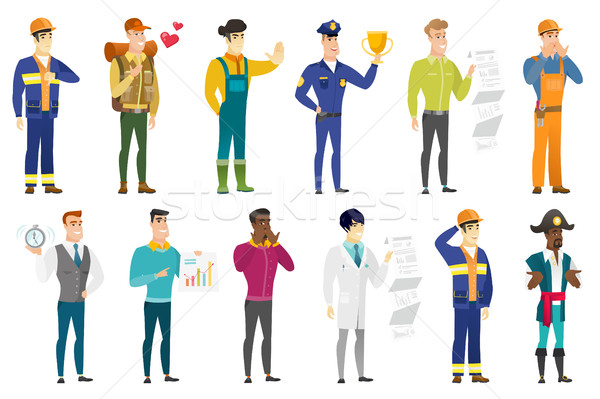 Vector set of professions characters. Stock photo © RAStudio