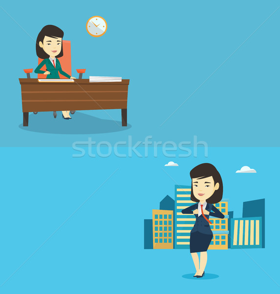 Two business banners with space for text. Stock photo © RAStudio