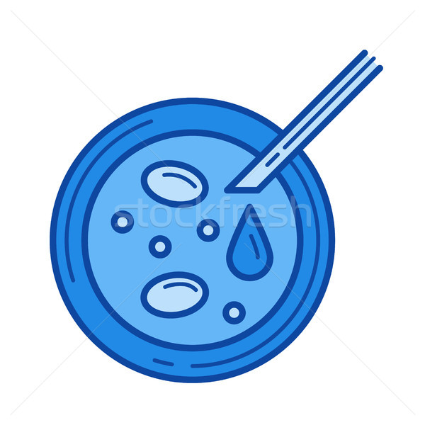 Petri dish line icon. Stock photo © RAStudio