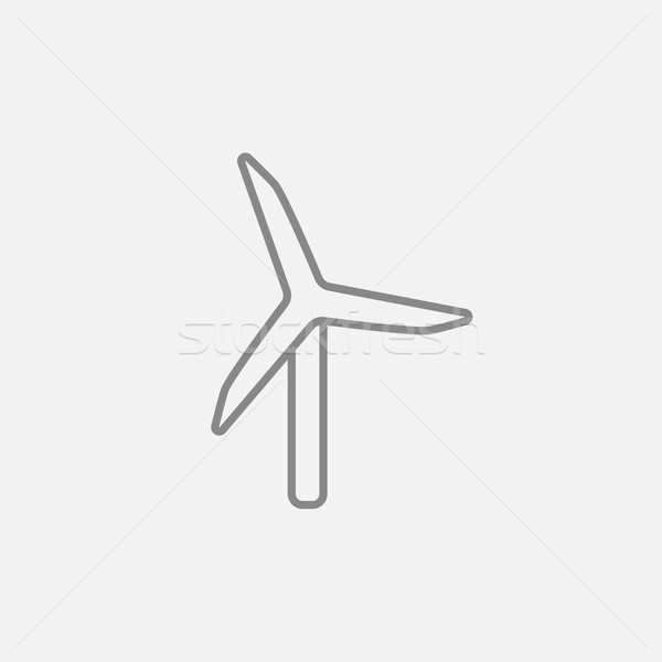 Windmill line icon. Stock photo © RAStudio