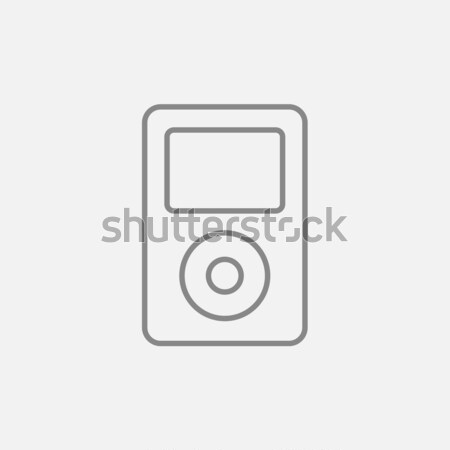 MP3 player line icon. Stock photo © RAStudio