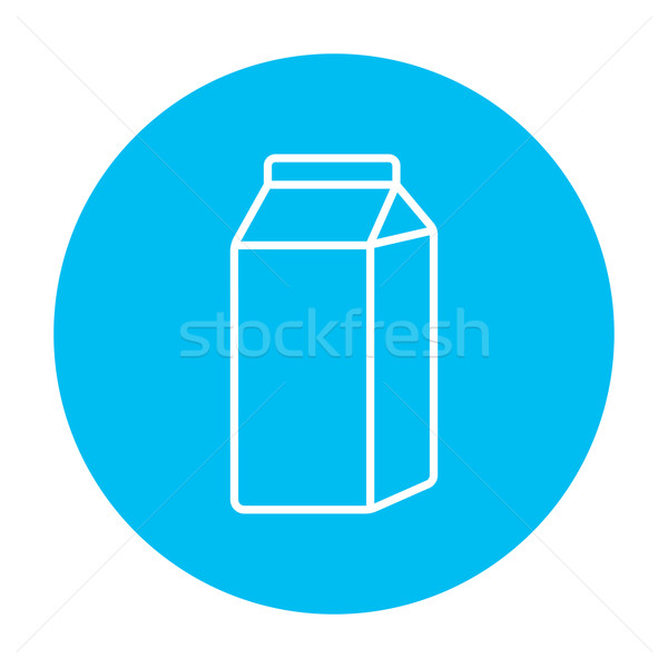 Milchprodukt line Symbol Web mobile Infografiken Stock foto © RAStudio