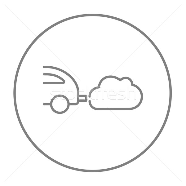 車 排気 行 アイコン ウェブ 携帯 ストックフォト © RAStudio