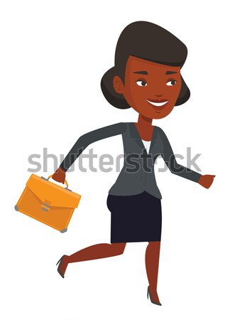 人 を実行して 急ぐ ストア 販売 女性 ストックフォト © RAStudio