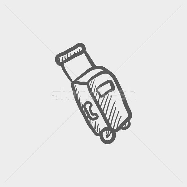 Luggage carrier sketch icon Stock photo © RAStudio