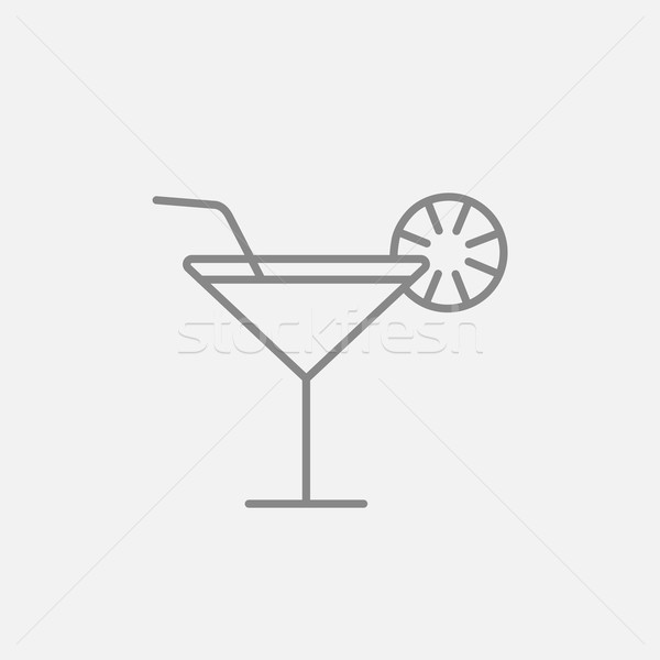 Cocktail glass line icon. Stock photo © RAStudio