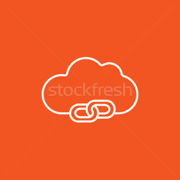 Cloud computing line icon. Stock photo © RAStudio