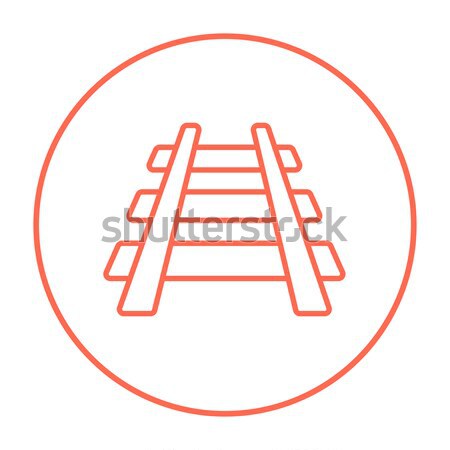 Railway track line icon. Stock photo © RAStudio